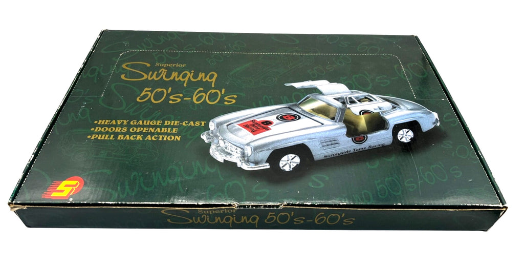 Swinging 50s-60s Die-Cast Car Set 12-Piece  Heavy Gauge Pull Back Action  Doors Openable  Collectors Edition