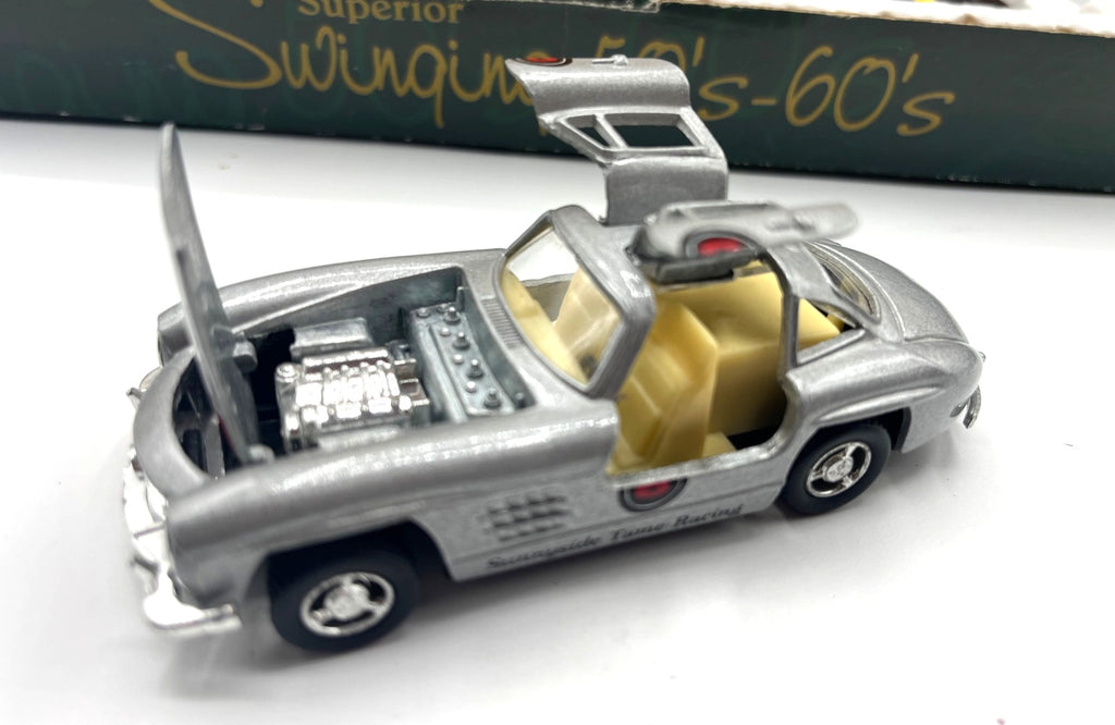 Swinging 50s-60s Die-Cast Car Set 12-Piece  Heavy Gauge Pull Back Action  Doors Openable  Collectors Edition