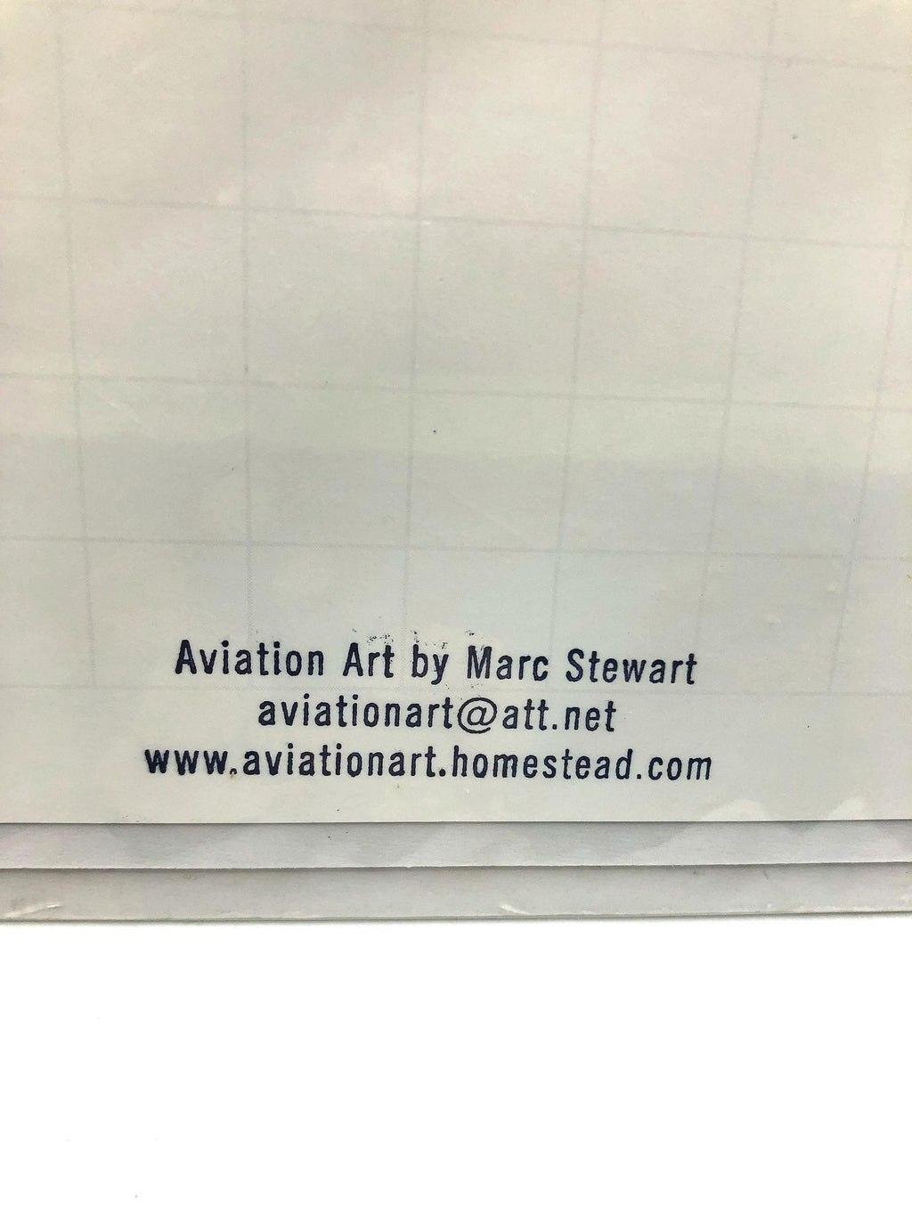 Aviation Art Print of a Original Painting  by Marcus W Stewart Jr. Signed by the artist. With double matting 8" x 10"