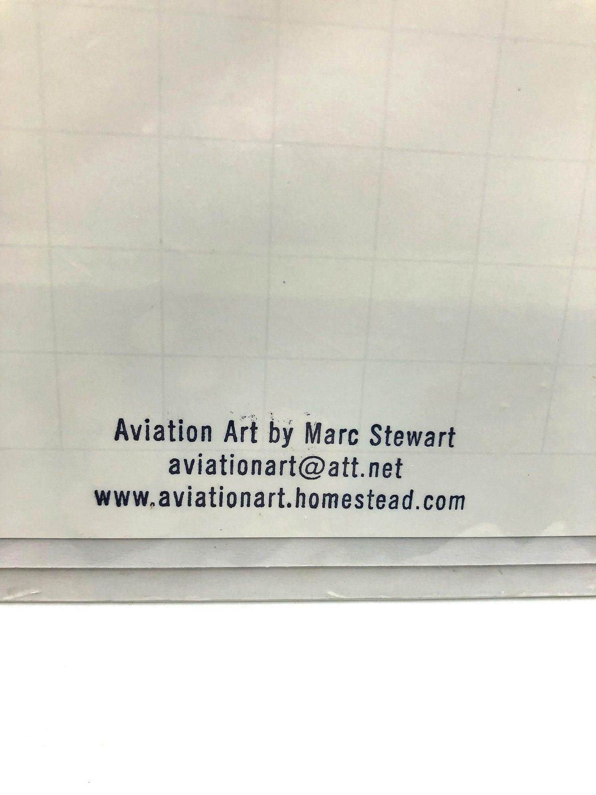 Aviation Art Print of a Original Painting  by Marcus W Stewart Jr. Signed by the artist. With double matting 8" x 10"