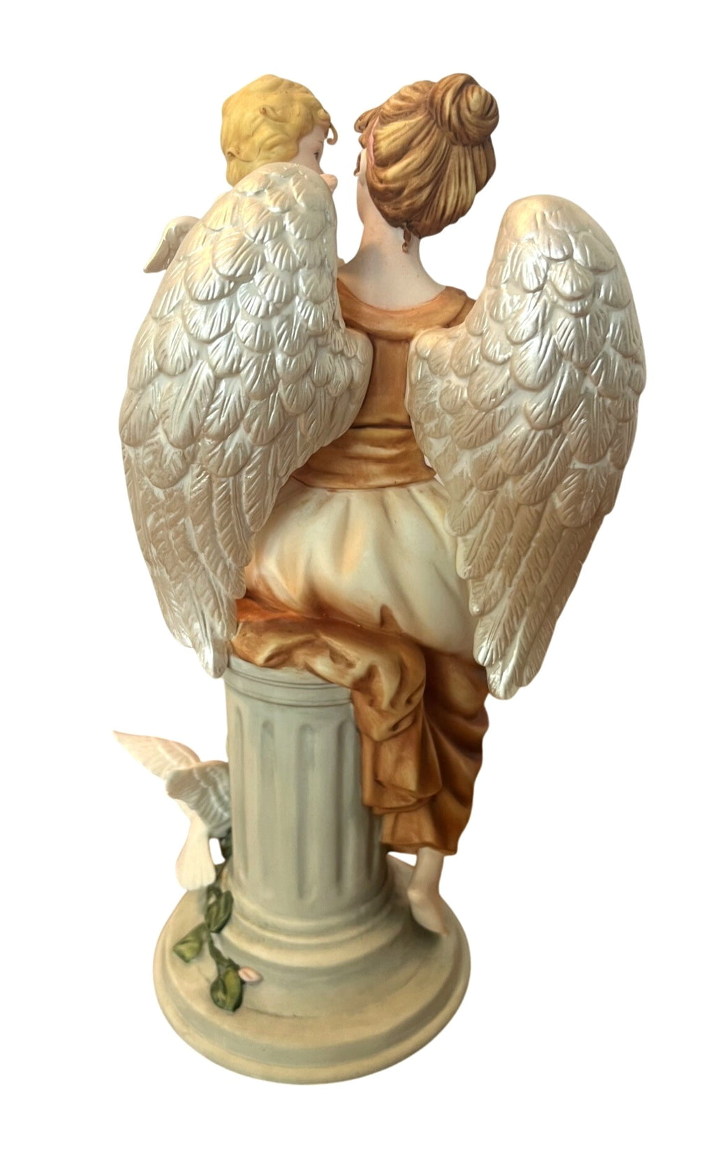 Hand-Painted Porcelain Angel Figurine Set By Grandeur Noel Collectors Edition 2002