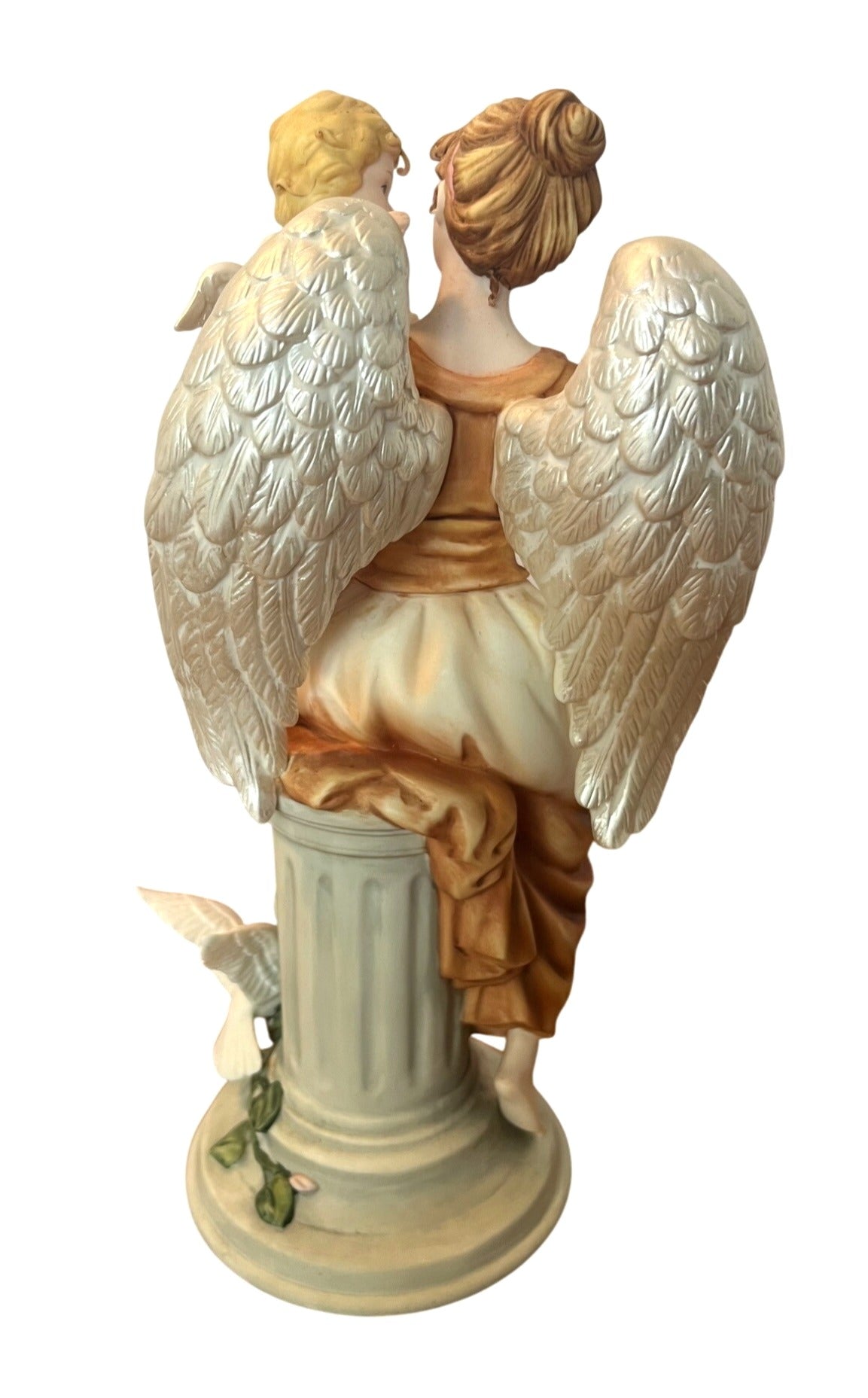 Hand-Painted Porcelain Angel Figurine Set By Grandeur Noel Collectors Edition 2002