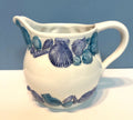 Handmade Ceramic Seashell Pitcher Blue & White Harrods Made In Italy