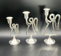 Set Of 3 Silver-Plated Angel Candle Holders By International Silver Co.