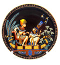 Tatankhaman and His Princess Limited Edition Plate by Negeh Nassif Bichay Made in Egypt 1991