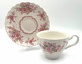 Johnson Brothers England Marlow Floral Tea Cup & Saucer Set