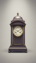 Vintage Brass Mantel Clock with Roman Numerals