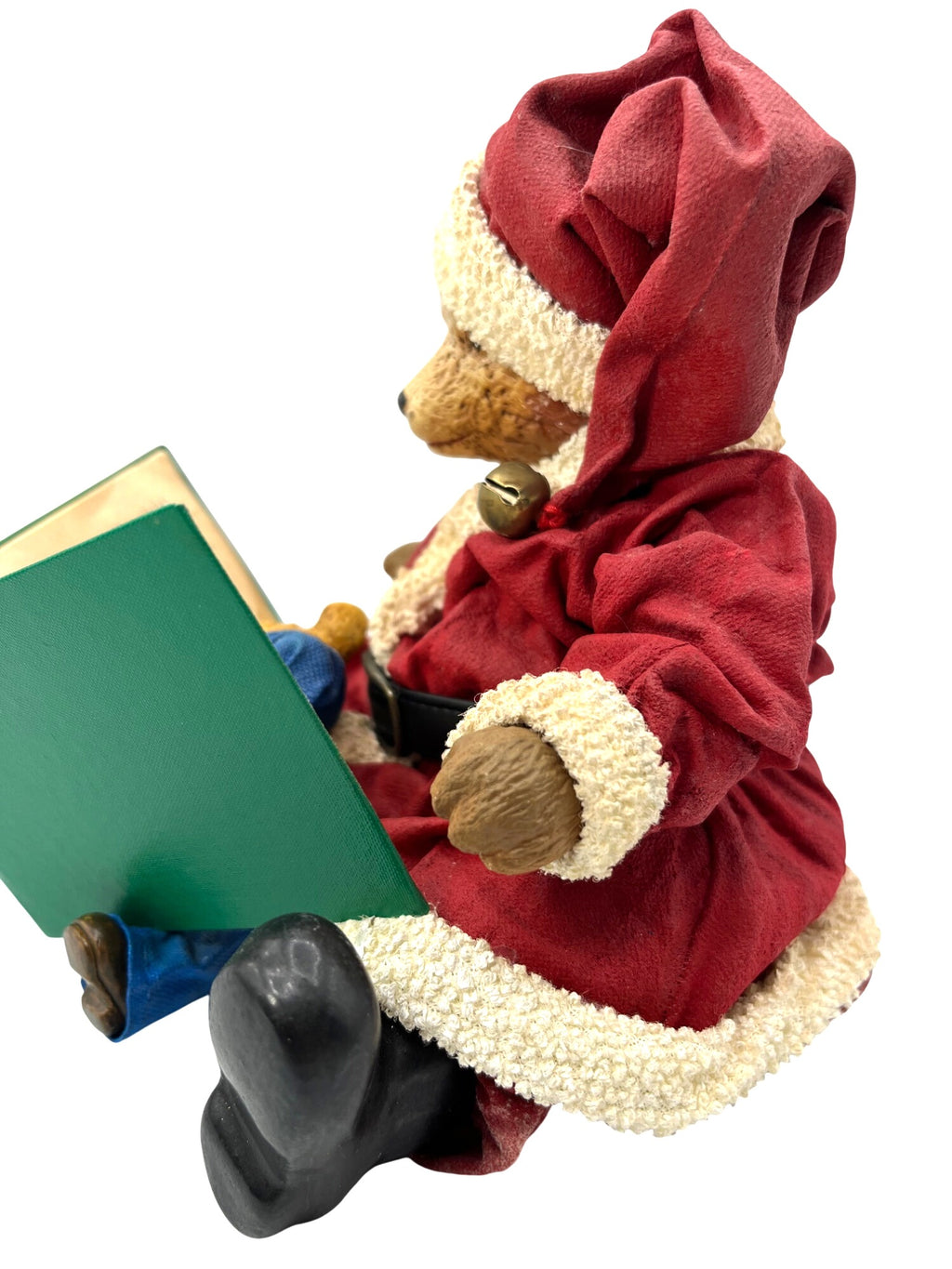 Santa Bear and Little Mouse Figurine With Book The Night Before Christmas Fabriché KSA Collectibles