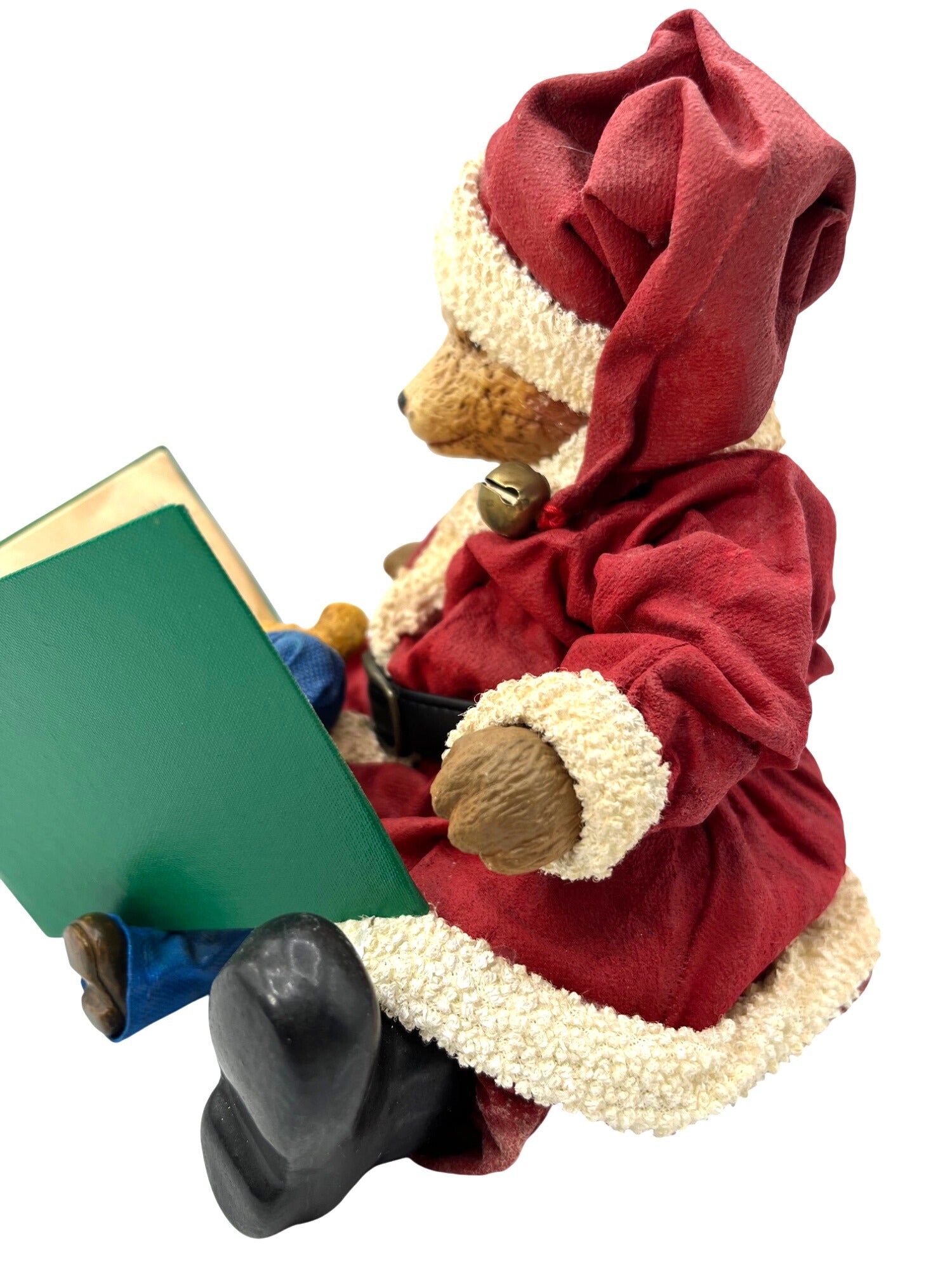 Santa Bear and Little Mouse Figurine With Book The Night Before Christmas Fabriché KSA Collectibles