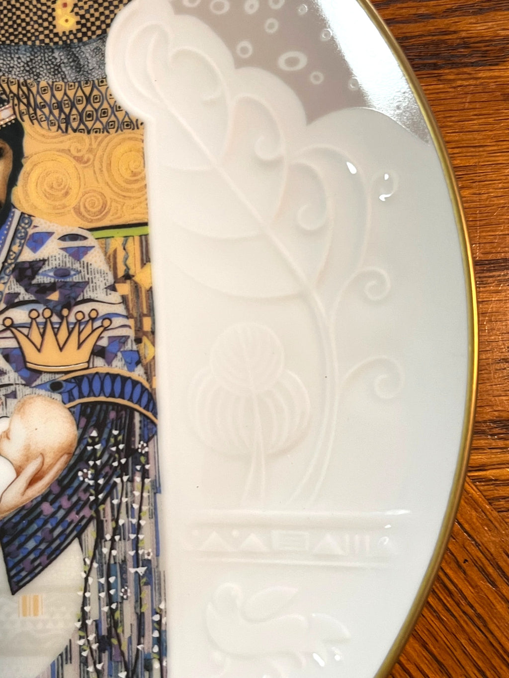 Limited Edition Knowles Plate "Bathsheba And Solomon" By Eve Licea Gold Accents Fine Porcelain 10.25" Diameter With Certificate & Box