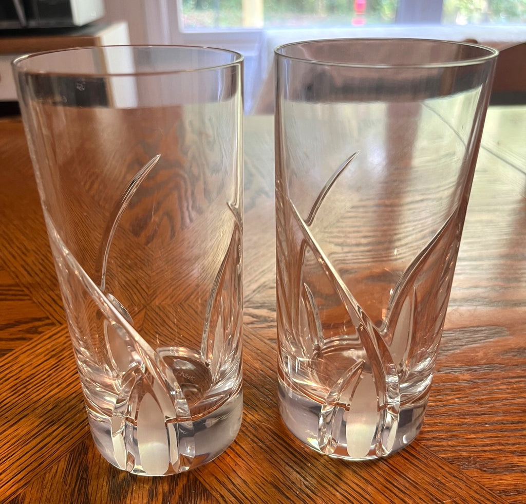 Grosestto by DaVinci Lead Crystal Hiball Glasses 8 oz.