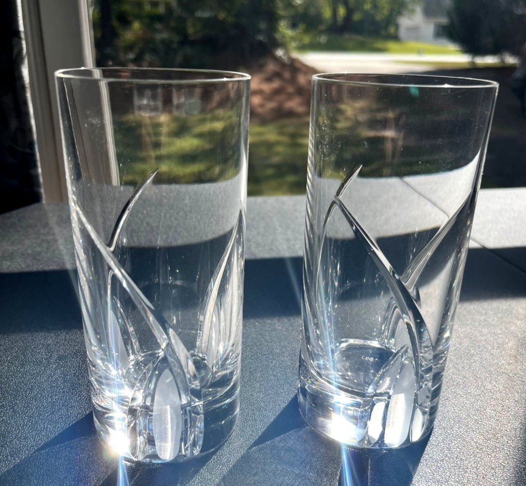 Grosestto by DaVinci Lead Crystal Hiball Glasses 8 oz.