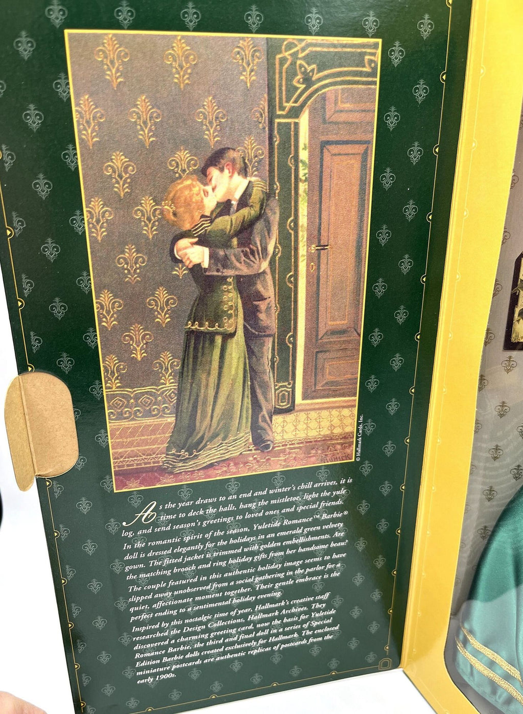 Vintage Barbie Doll 1996 Yuletide Romance Barbie Third in Special Edition Series Created for Hallmark. 11" tall