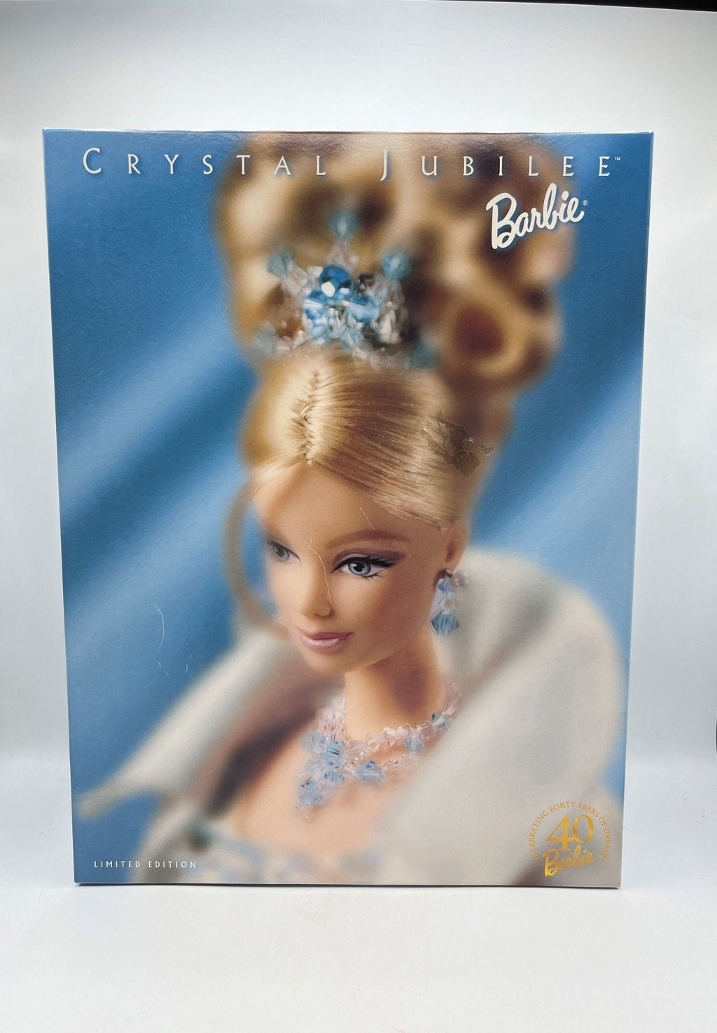 1998 Crystal Jubilee Barbie  Crystal Gown, Satin Opera Coat, Tiara, Necklace, Certificate of Authenticity NIB