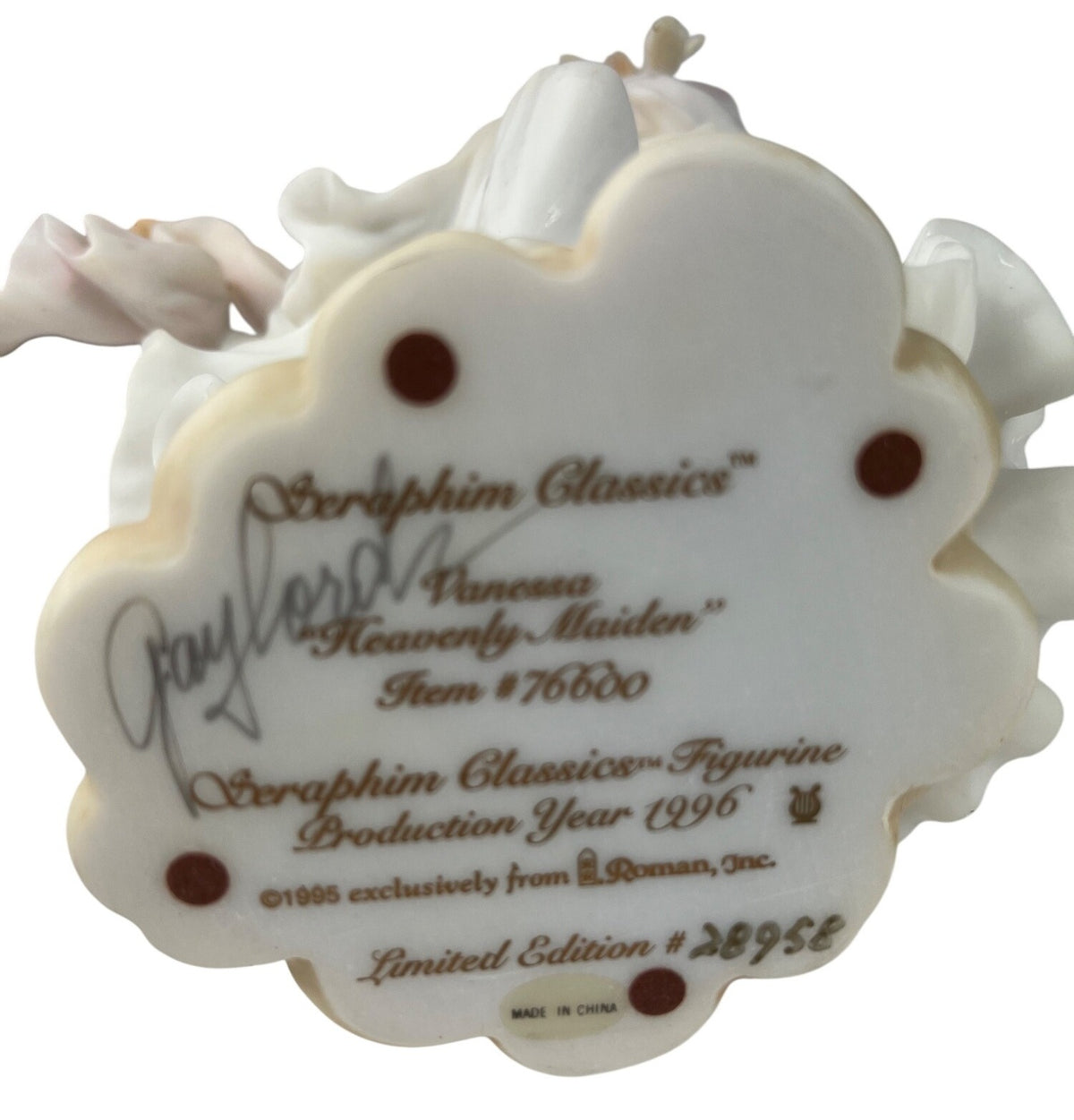 Seraphim Classics Vanessa Heavenly Maiden Angel Figurine Limited Edition 1996 Signed