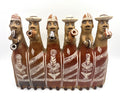 Peruvian Folk Art Clay Whistle an Inca Village Band Pottery Piece 10" long x 8.5" high