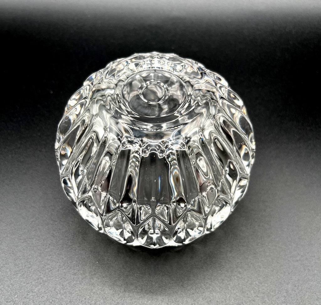 Crystal Clear Glass Votive/Tealight Candle Holder With Gold Rim – Elegant Teardrop Design 3 x 4"