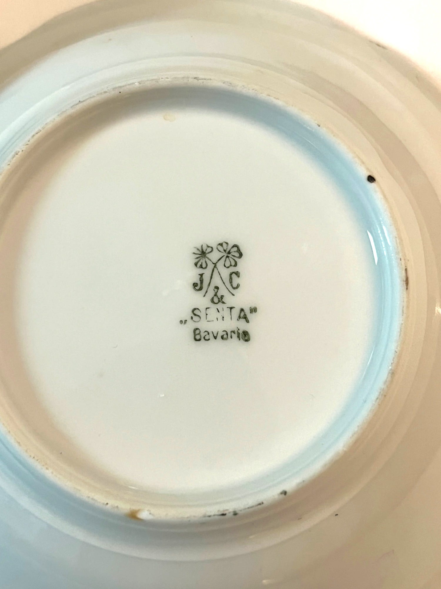 J&C Bavaria Hand-Painted Porcelain Bowls With Grape Design & Gold Trim Signed by Artist