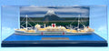 Model Ocean Liner Hospital Ship 1:700 Scale Hikawa Maru In Acrylic Display Case