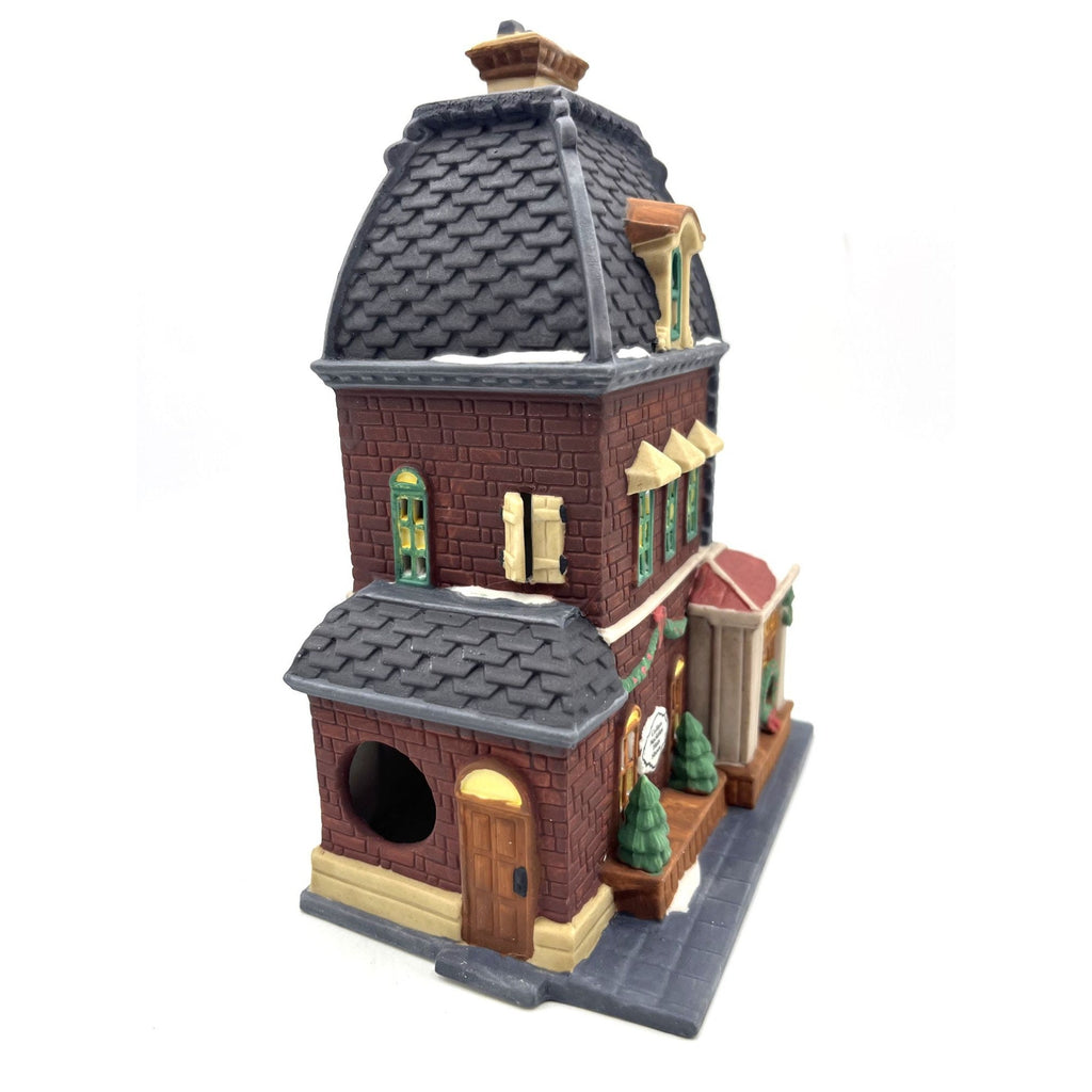 Heritage Village Collection Christmas In The City Series Haberdashery 1992 Handpainted Porcelain Building