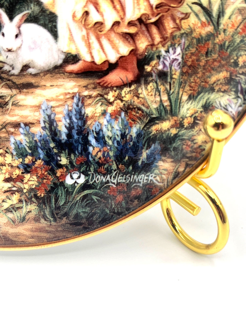 Decorative Oval Plate A Little Hope Lights The Way Limited Edition By Dona Gelsinger for Bradford Exchange 1998 Angel and Lighthouse