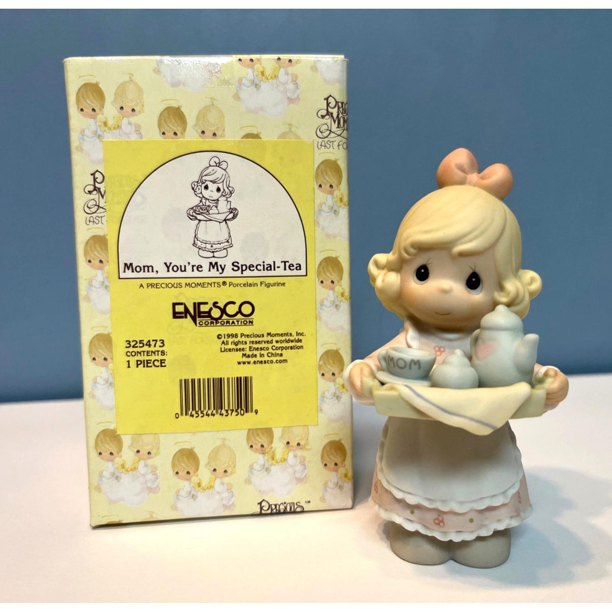 Precious Moments Figurine Mom You're My Special-Tea 1998 With Original Box 4.5" tall