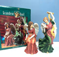 Grandeur Noel Nativity Porcelain Angels Figurines Set Of 2.  9 & 12 inches tall