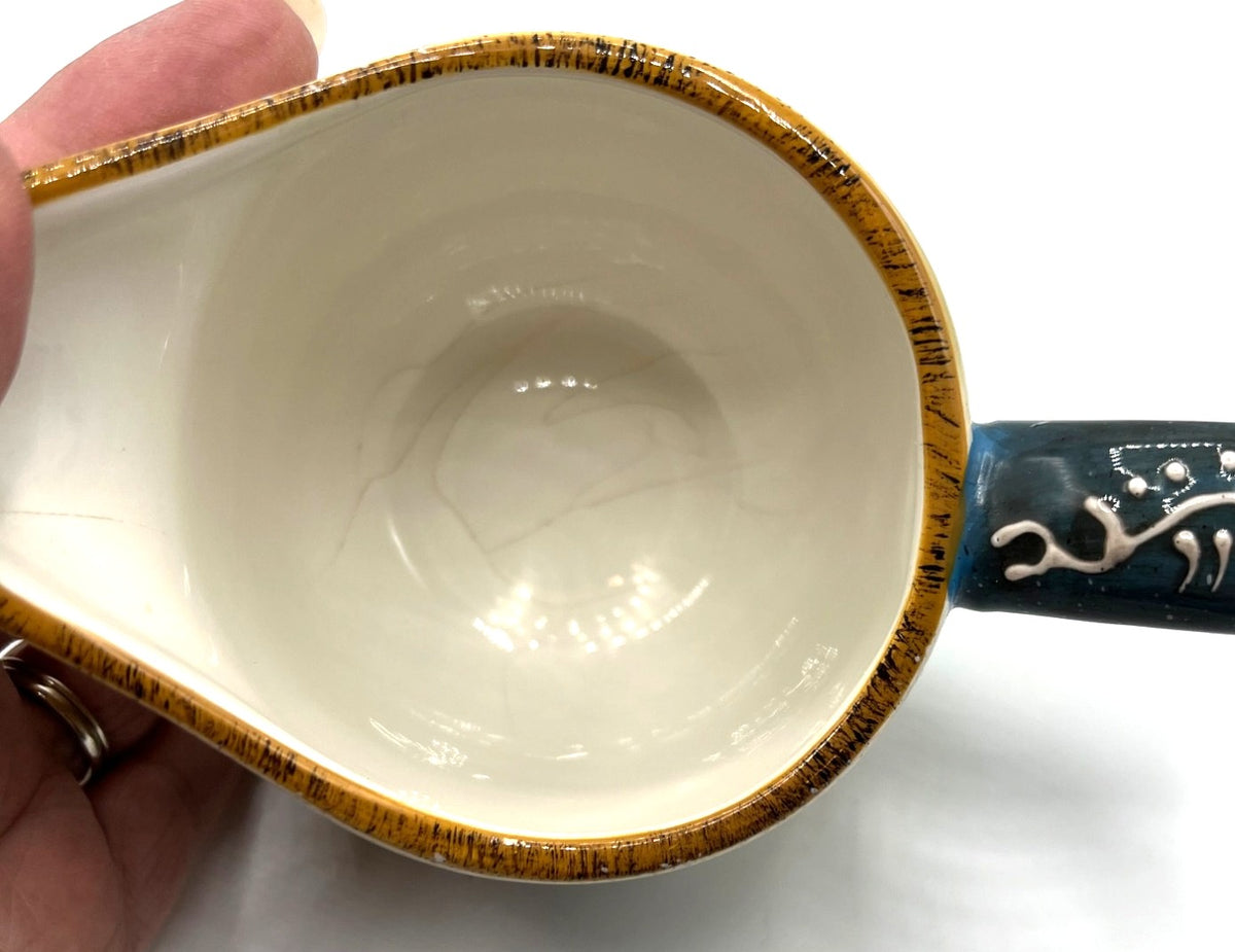 Vintage Hand-Painted Rooster Sugar Bowl & Creamer Set Rooster Cafe By Noble Excellence