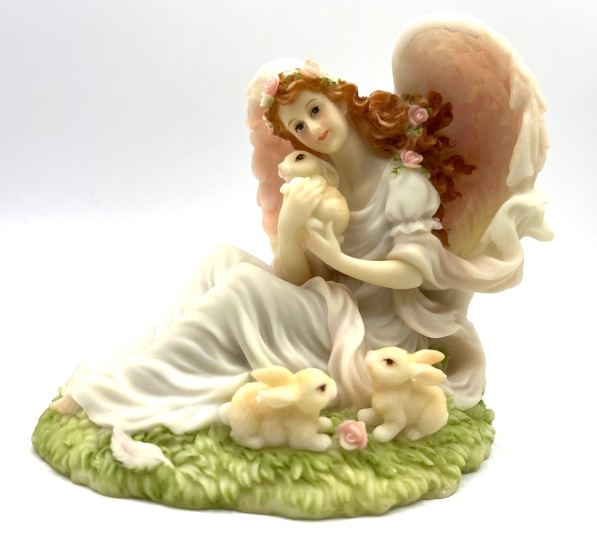 Seraphim Classics Angel Figurine Eve "Tender Heart" 1999 Club Membership By Roman Inc. Collectible Angel 6" w x 4 " high