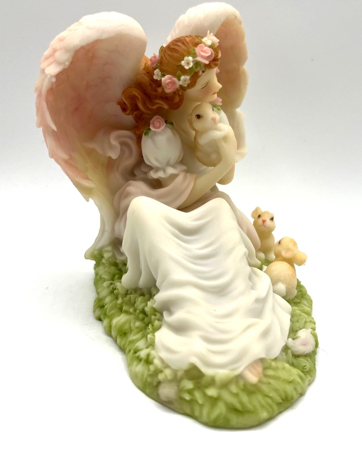 Seraphim Classics Angel Figurine Eve "Tender Heart" 1999 Club Membership By Roman Inc. Collectible Angel 6" w x 4 " high