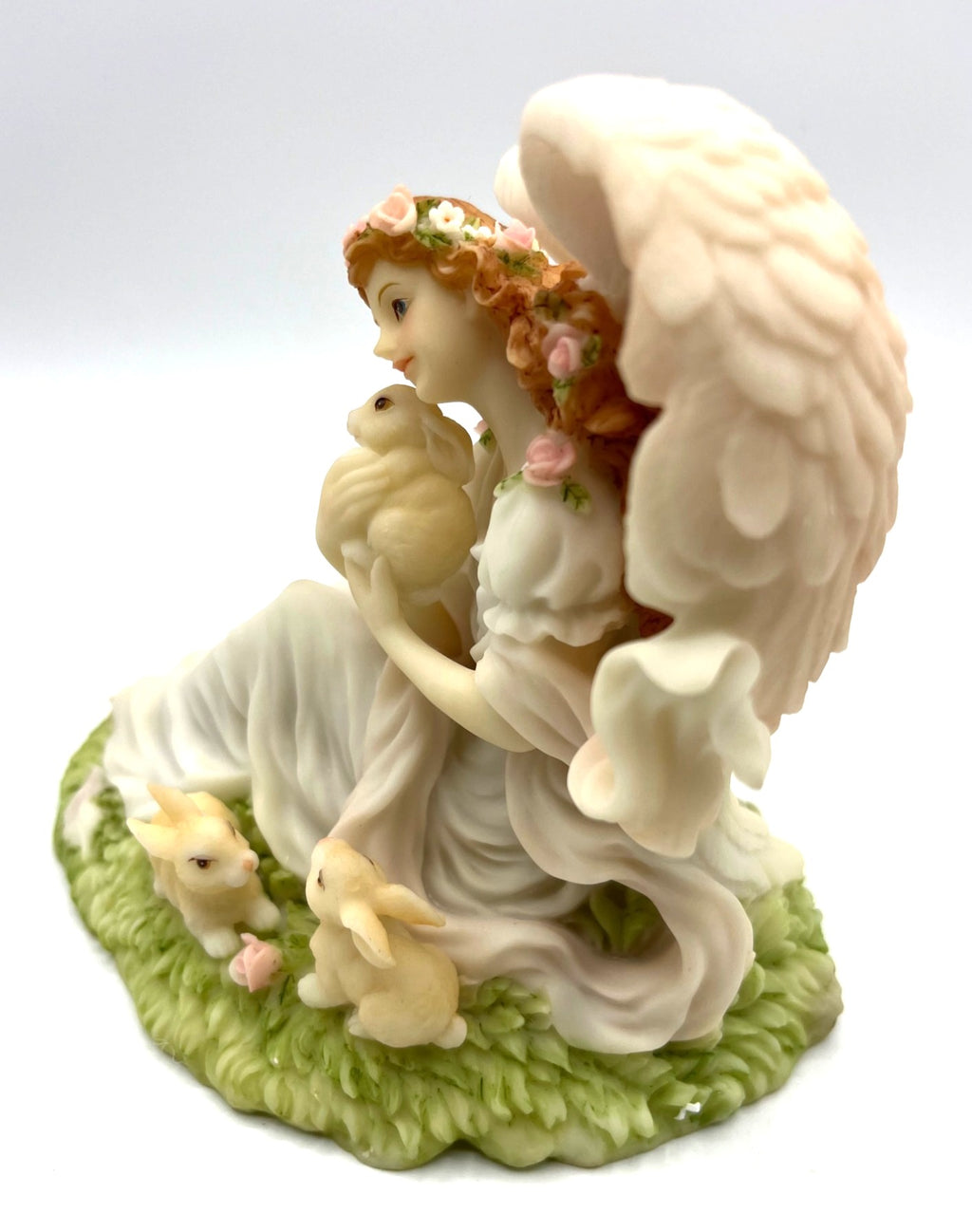 Seraphim Classics Angel Figurine Eve "Tender Heart" 1999 Club Membership By Roman Inc. Collectible Angel 6" w x 4 " high
