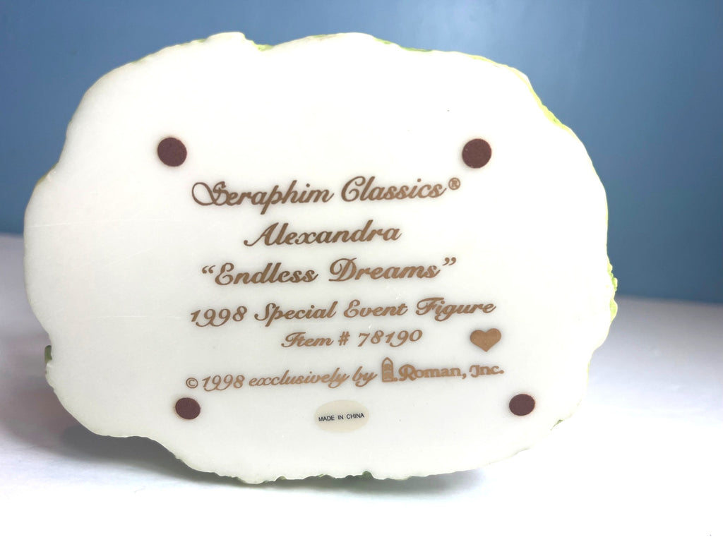 Seraphim Classics Alexandra "Endless Dreams" 1998 Special Event Angel Figurine With Well By Roman Inc.