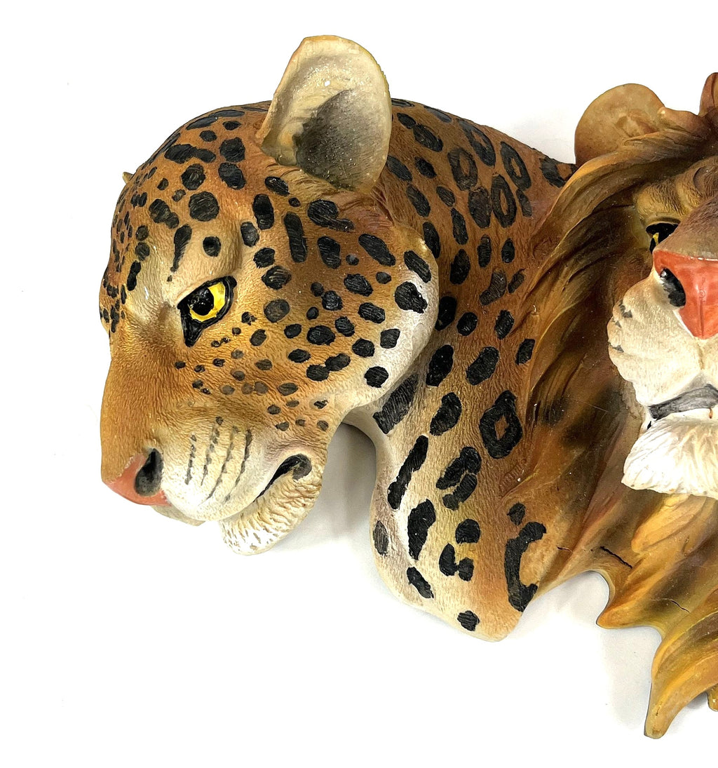 Safari Cats Dimensional Wall Art, Leopard, Lion, Tiger, Cheetah by Majestic Pride. Large Wall Art Touch of Class 26"W x 6"D x 9"H