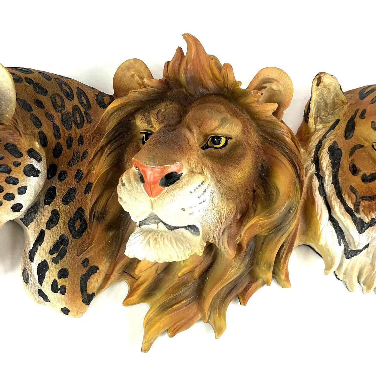 Safari Cats Dimensional Wall Art, Leopard, Lion, Tiger, Cheetah by Majestic Pride. Large Wall Art Touch of Class 26"W x 6"D x 9"H