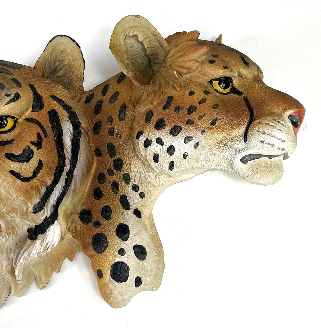 Safari Cats Dimensional Wall Art, Leopard, Lion, Tiger, Cheetah by Majestic Pride. Large Wall Art Touch of Class 26"W x 6"D x 9"H