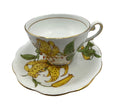 Royal Standard Morning Star Tiger Lily Vintage Bone China Tea Cup & Saucer Set Gold Trim Made in England