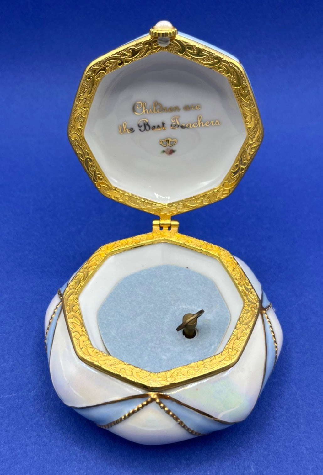 Storybook Memories Music Box Porcelain With Gold Accents Sandra Kuck Art Plays Melody Always