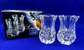 Cristal DArques Longchamp 24% Lead Crystal Mini Vases Set Of 2 Elegant Design 3.25"
