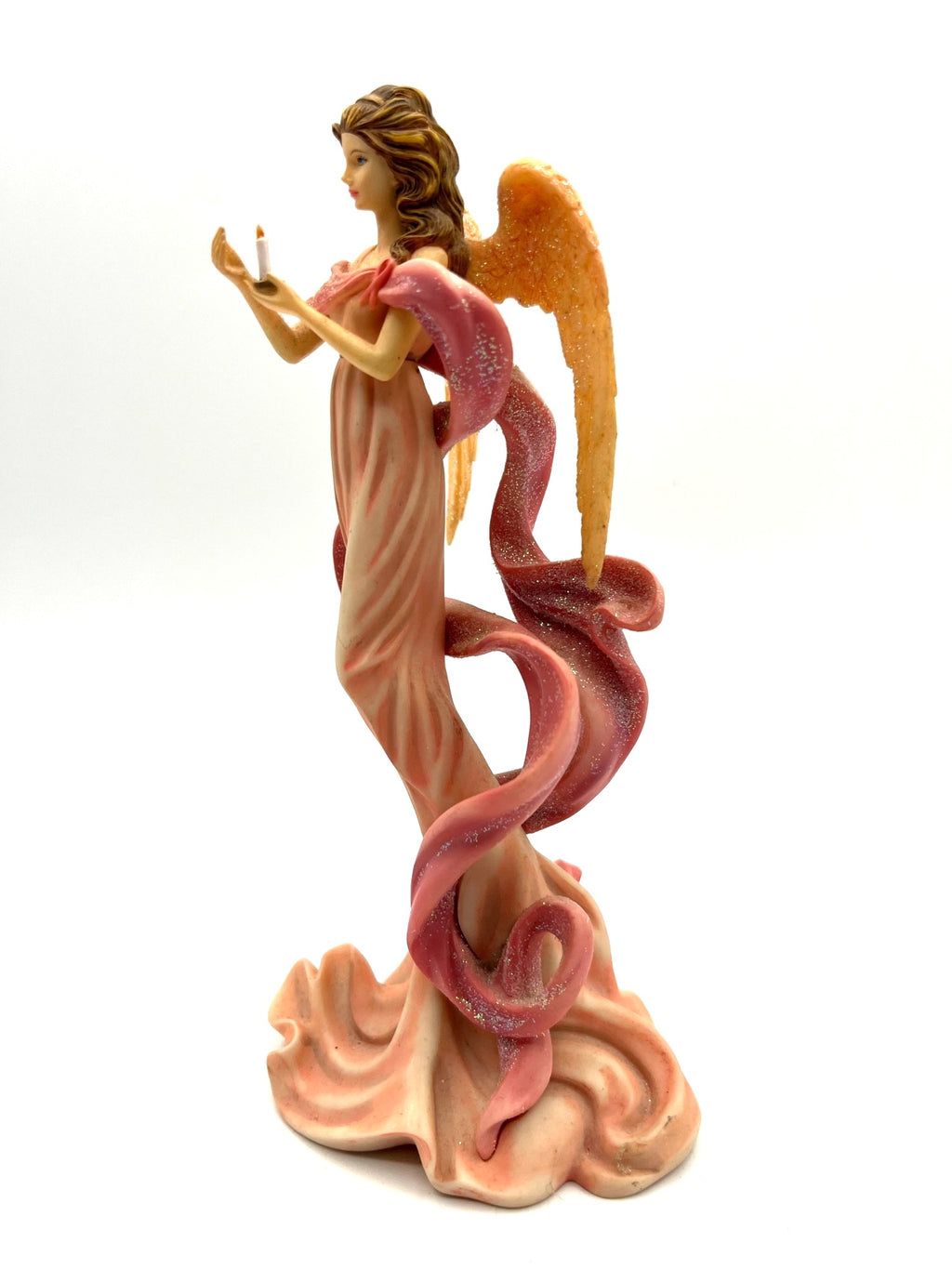 Thomas Kinkade Angel Of Faith Figurine Messengers From Above Collection No. 5853A Limited Edition 7.5 Inch Resin Sculpture
