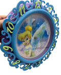 Disney Tinker Bell "Pretty Little Pixie" and "The Magic Touch" Decorative Wall Clock 2 Holographic Images