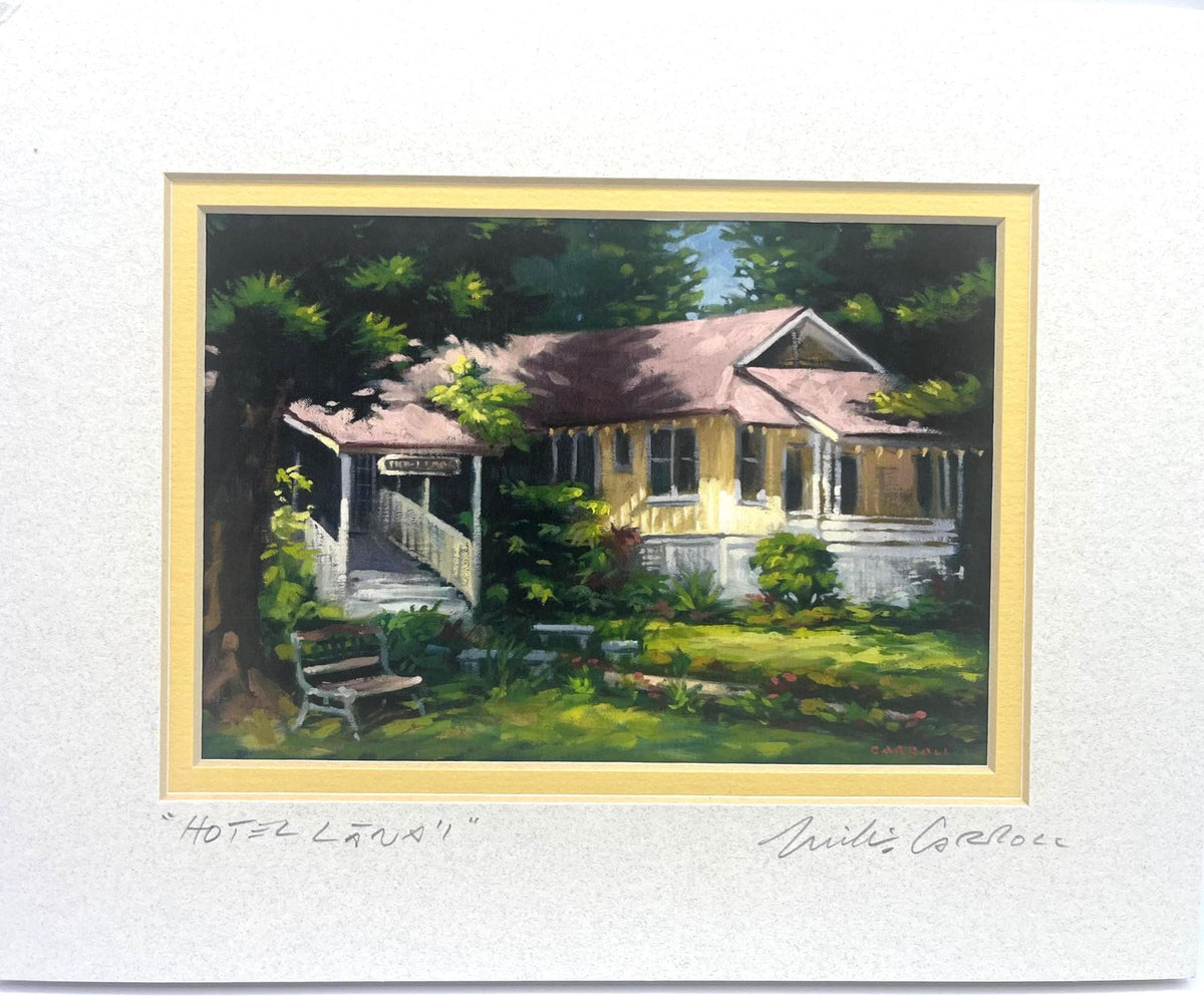 Hotel Lana'i Art Print By Mike Carroll On Matted Fine Art Paper 8 x 10"