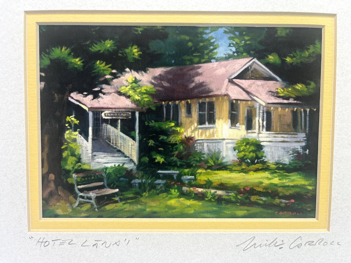 Hotel Lana'i Art Print By Mike Carroll On Matted Fine Art Paper 8 x 10"