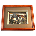 9-11 Commemorative Firefighter Relief Plaque United We Stand Moments To Remember Wood Shadowbox Frame About Faces Design 2001