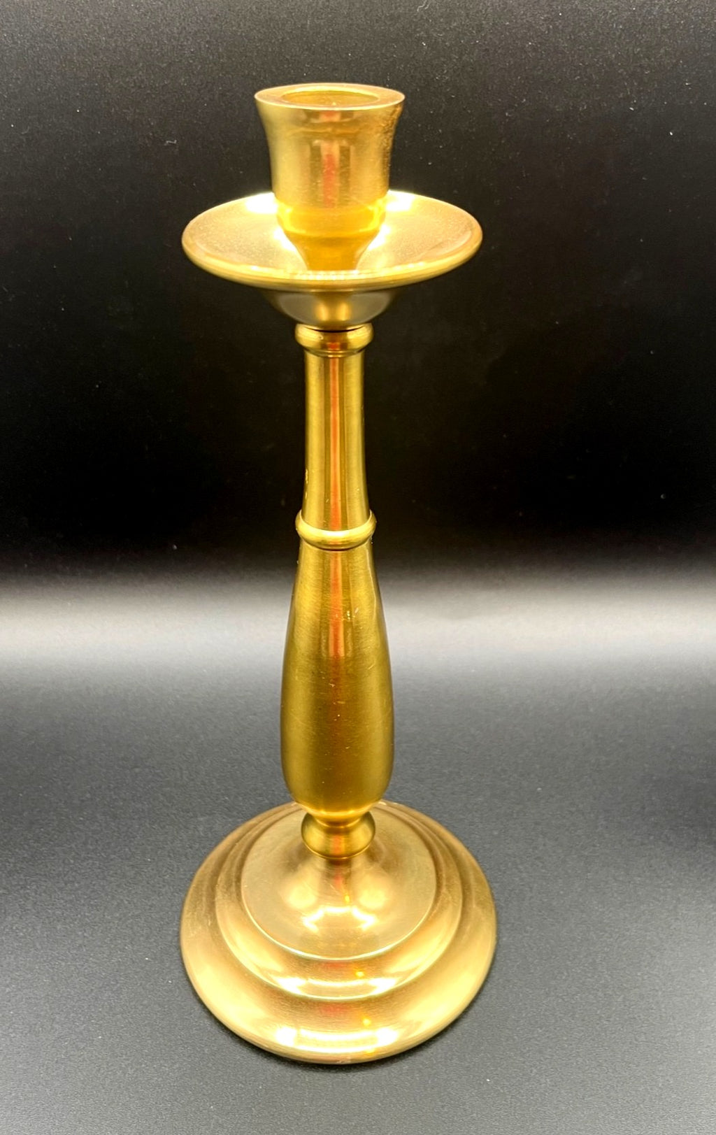Two Pottery Barn Arlington Brass Candle Holders For Taper Or Pillar Candles