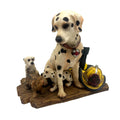 Red Hats Of Courage Furry Firefighters Dalmatian Figurine 1998 Vanmark Collectible 3.5" high