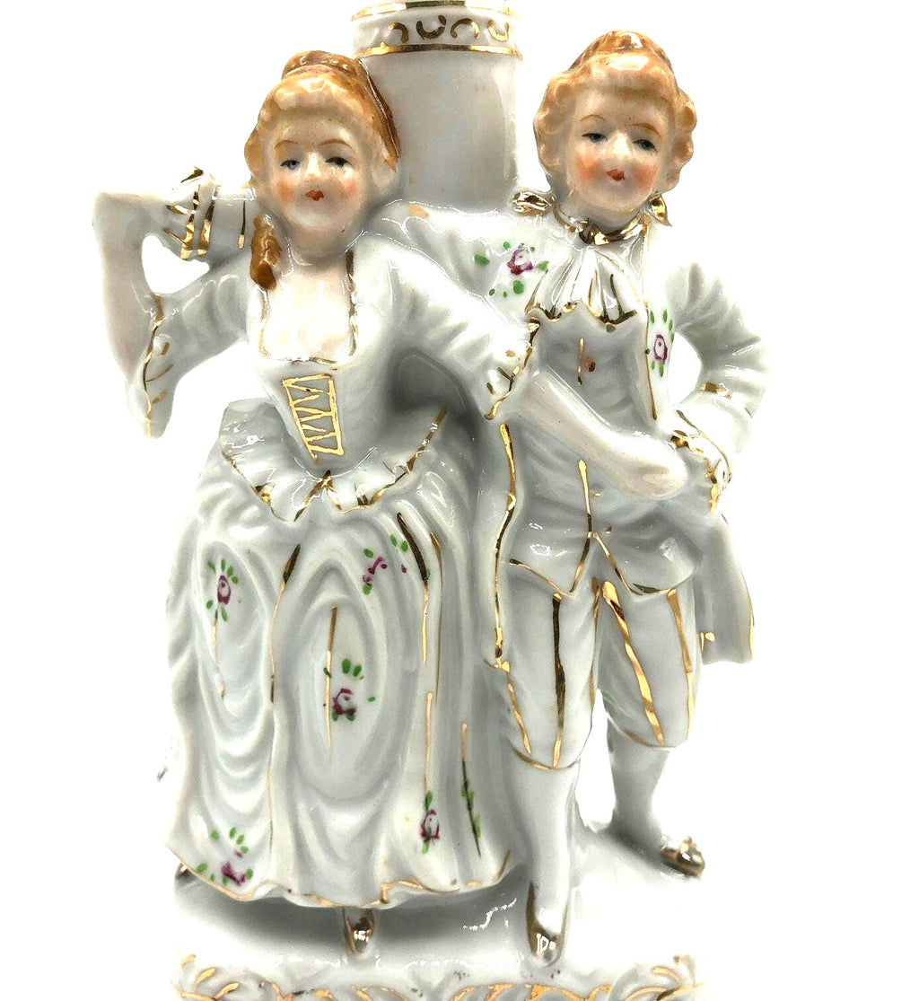 Mid Century Lamp with Colonial Couple Dancing - Pioneer Mdse. Co. Excellent Conditon. Works with standard light bulb. 5" wide and 10.5" tall