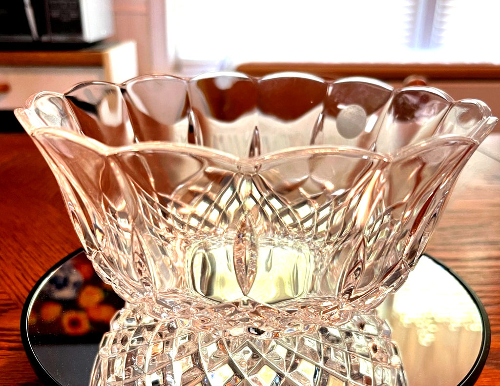 RCR Opera 24% Lead Crystal Bowl With Scalloped Edge Design - Made In Italy