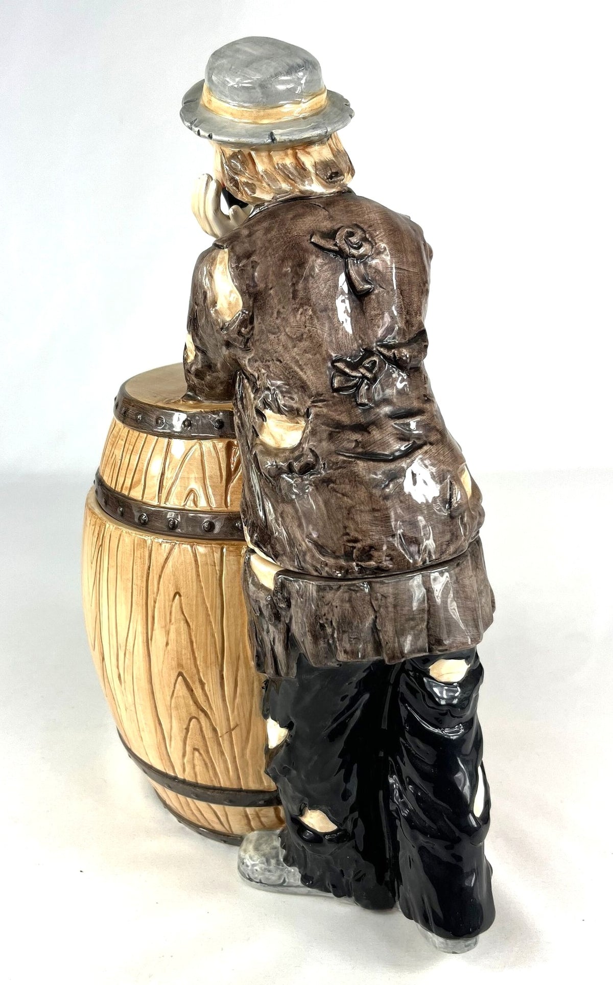 Emmett Kelly Jr. Ceramic Cookie Jar Rare Vintage, Highly Collectible  8" x 13.5"