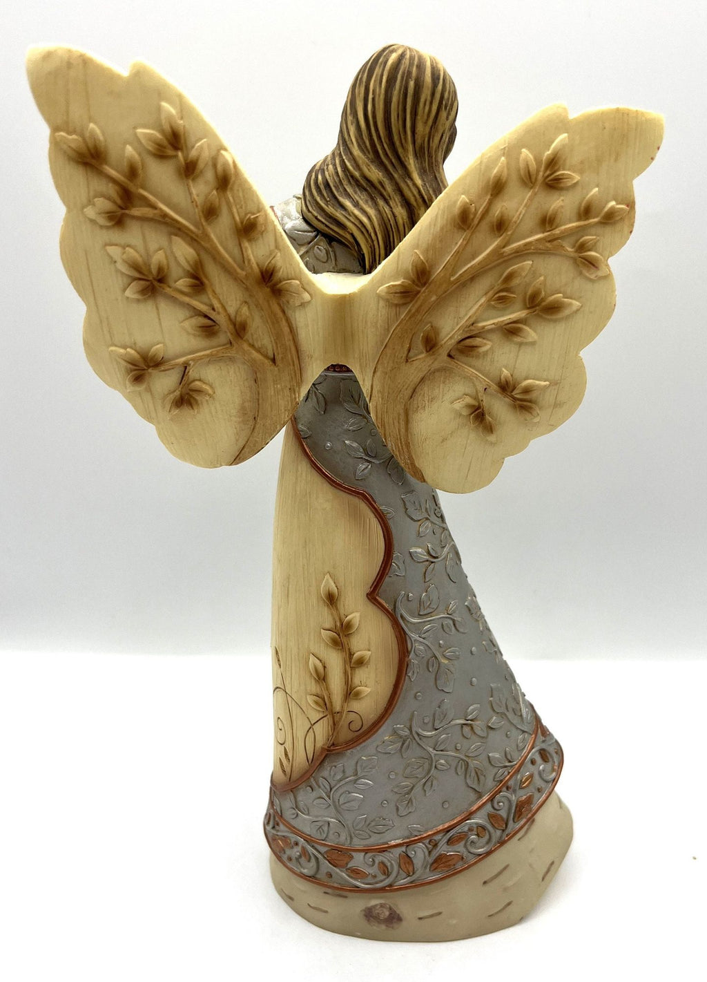 Angel with Two White Doves Figurine Family Is A Treasure by Elements Highly Detailed 9" tall