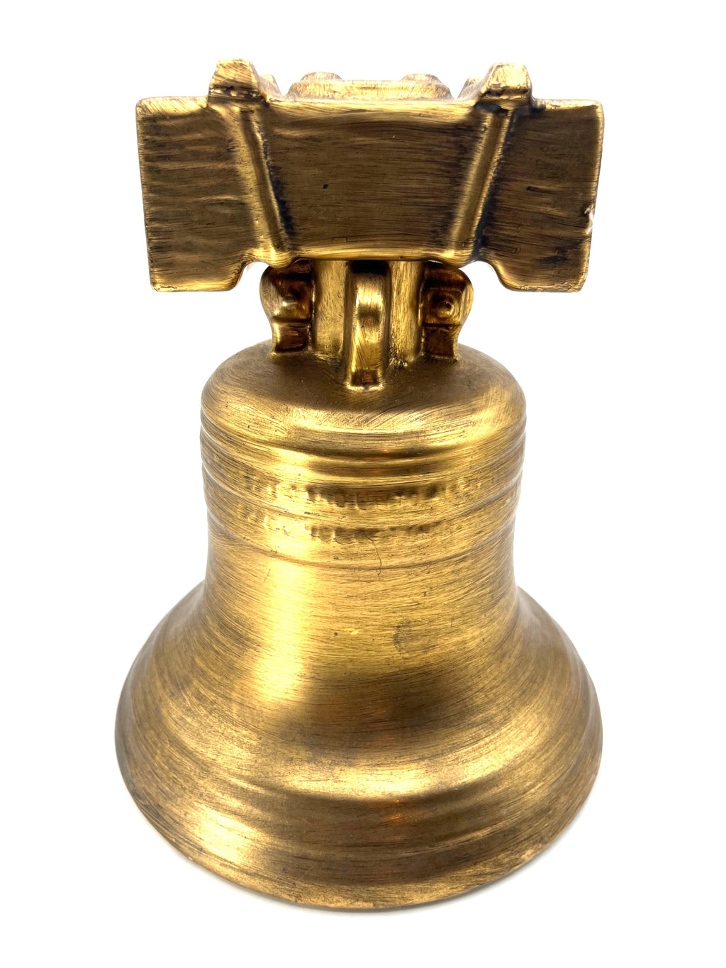 Liberty Bell Decanter 22K Gold Finish 1976 Bicentennial Collectible 8" tall